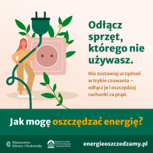 Oszczędzamy energię – kampania społeczna Ministerstwa Klimatu i Środowiska